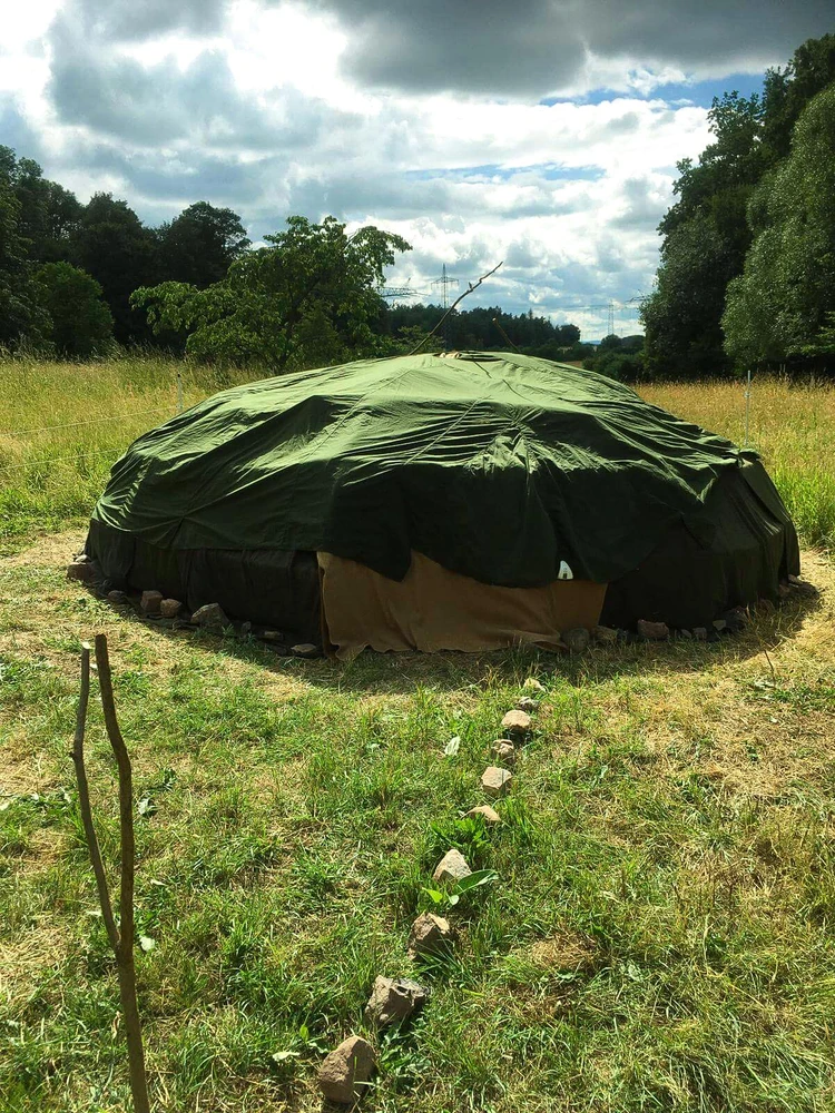 Schwitzhütte selbst gebaut